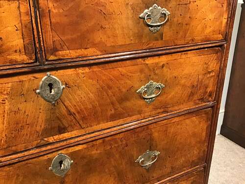 Antique walnut chest of drawers
