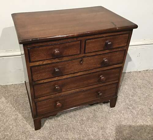 Antique miniature chest of drawers