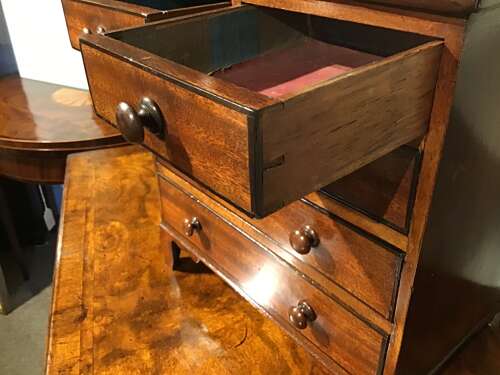 Antique miniature chest of drawers