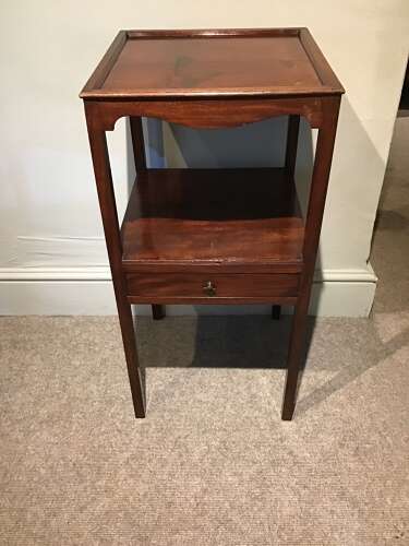 Antique mahogany bedside table