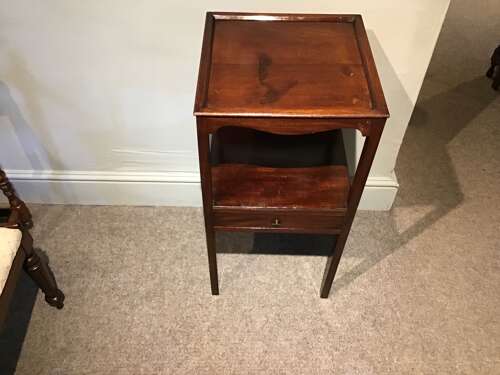 Antique mahogany bedside table