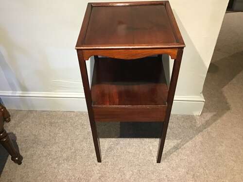 Antique mahogany bedside table