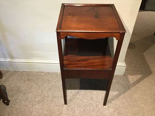Antique mahogany bedside table