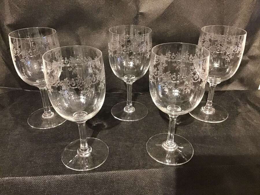 Set of Baccarat glasses