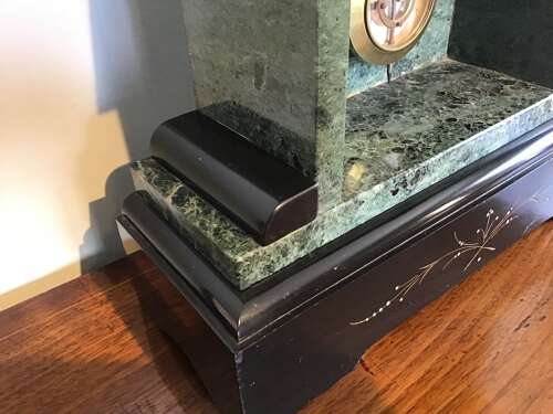 Victorian slate mantle clock