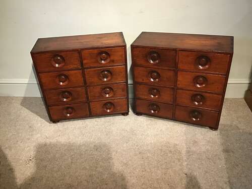 Pair of apothecary chests