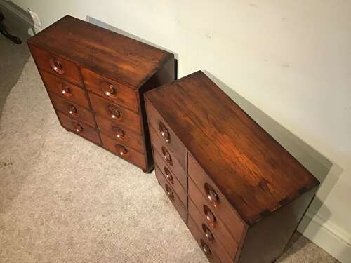 Pair of apothecary chests
