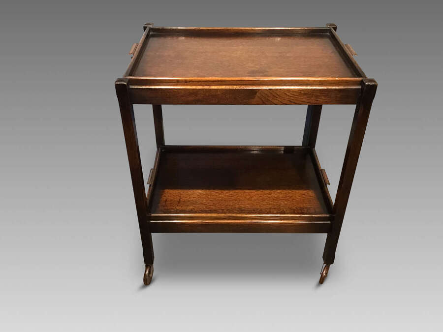 Oak folding trolley