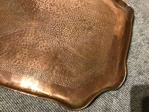 Arts and crafts copper tray