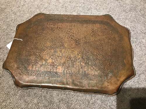 Arts and crafts copper tray