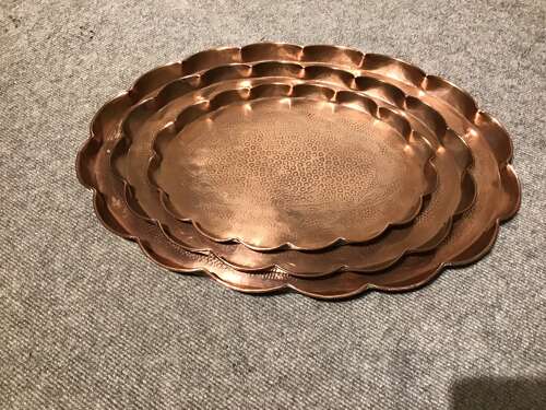Set of four arts and crafts trays