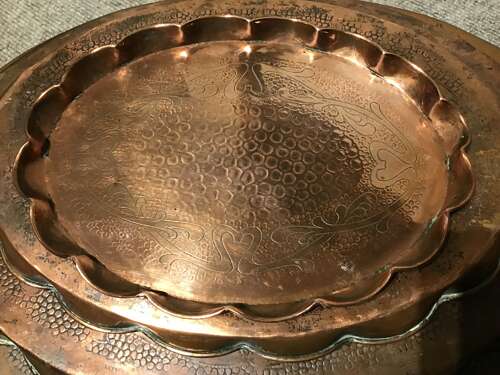 Set of four arts and crafts trays