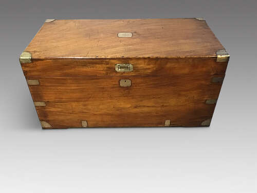 Antique campaign trunk
