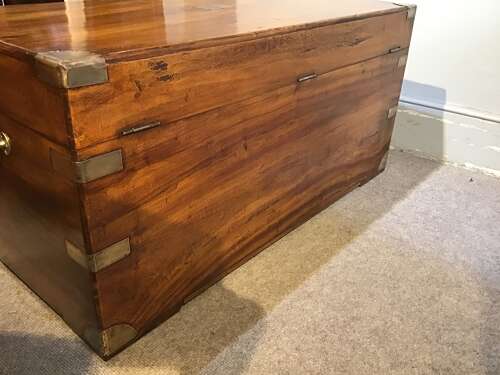 Antique campaign trunk