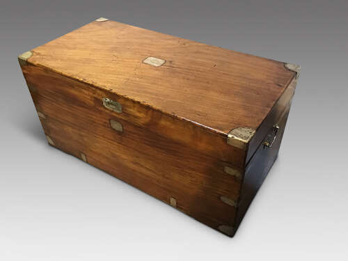 Antique campaign trunk