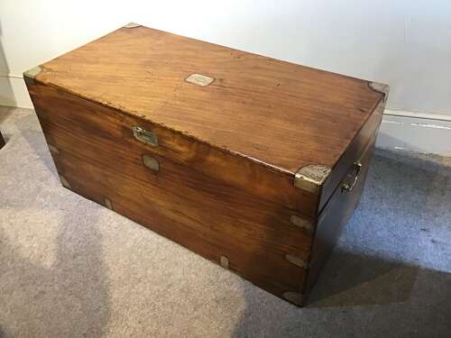 Antique campaign trunk