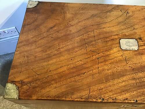 Antique campaign trunk