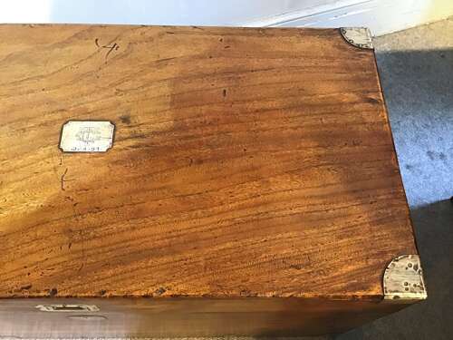 Antique campaign trunk