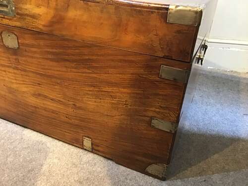 Antique campaign trunk