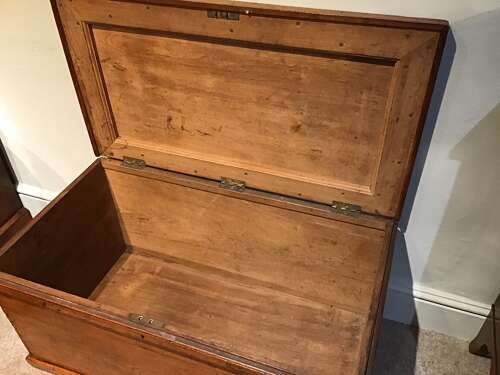 Antique teak trunk
