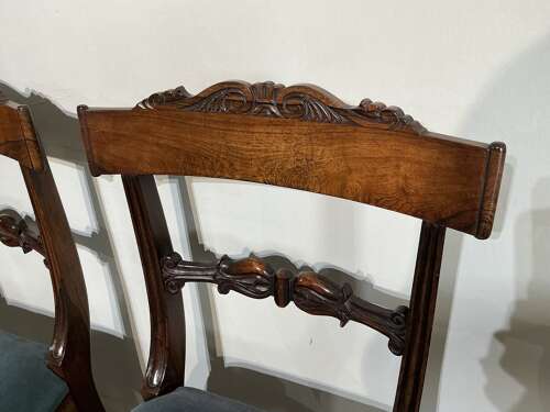 Pair of antique rosewood chairs