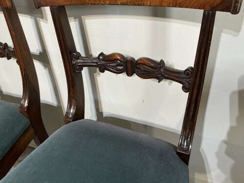 Pair of antique rosewood chairs