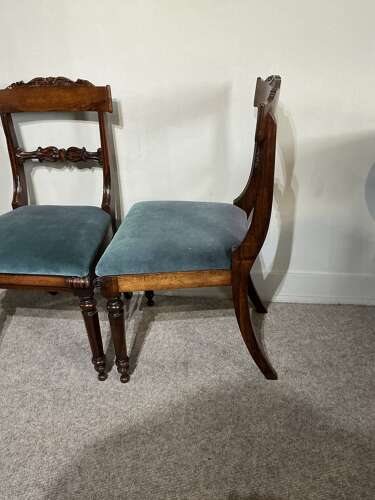 Pair of antique rosewood chairs