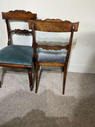 Pair of antique rosewood chairs