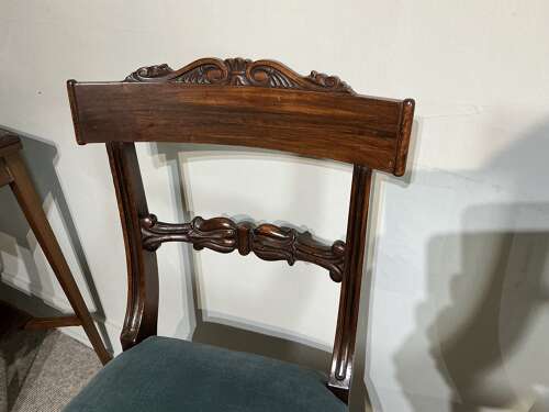 Pair of antique rosewood chairs.