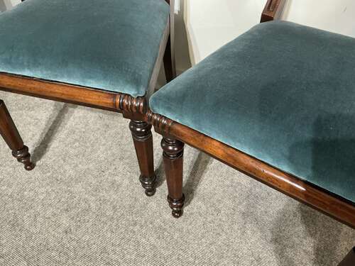 Pair of antique rosewood chairs.