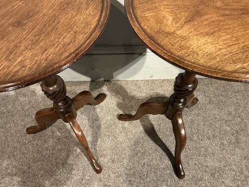 Pair of antique wine tables
