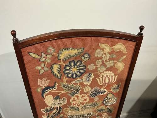 Antique fire screen