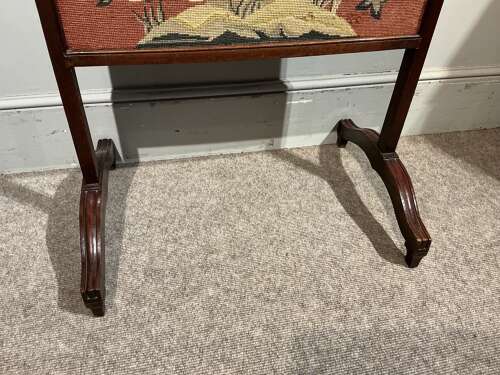 Antique fire screen