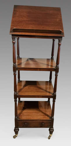Regency mahogany whatnot.