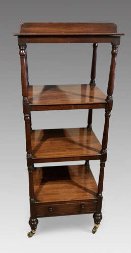 Regency mahogany whatnot.
