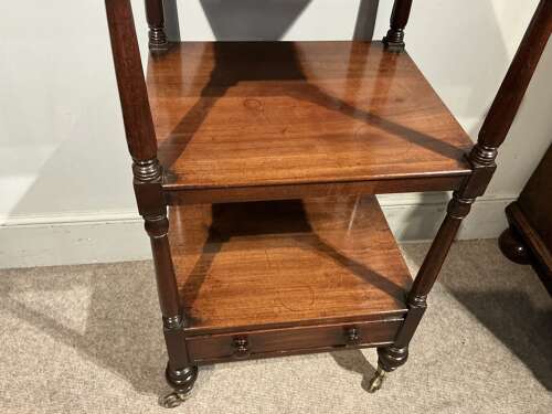 Regency mahogany whatnot.