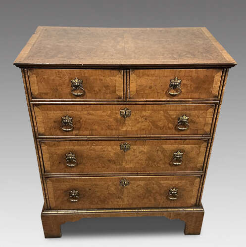 Antique walnut chest of drawers