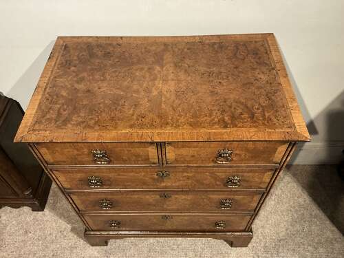 Antique walnut chest of drawers