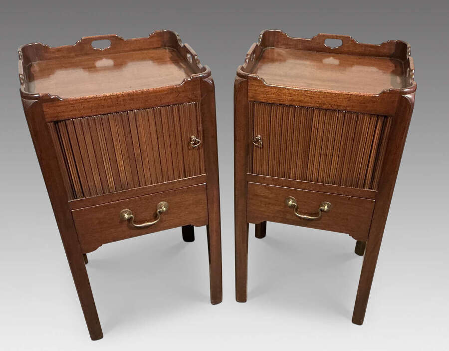 Pair of antique bedside cabinets