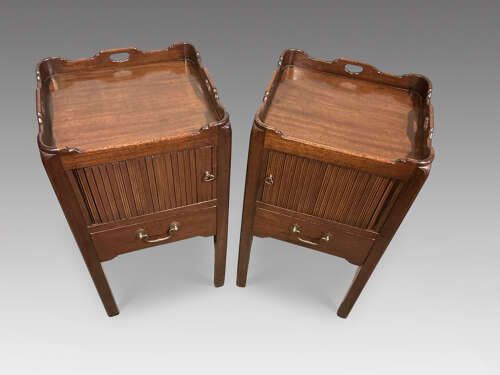 Pair of antique bedside cabinets