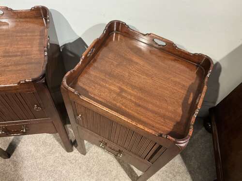 Pair of antique bedside cabinets