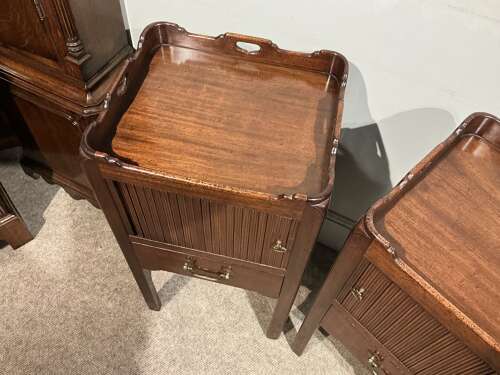 Pair of antique bedside cabinets