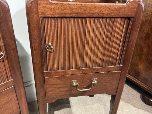 Pair of antique bedside cabinets