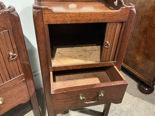 Pair of antique bedside cabinets