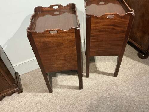 Pair of antique bedside cabinets
