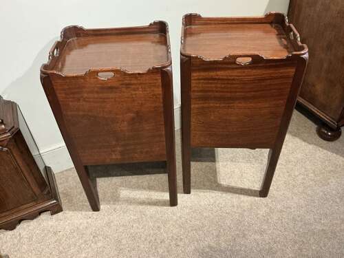 Pair of antique bedside cabinets