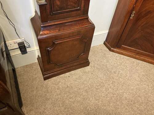 Antique mahogany longcase clock