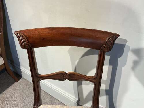 Set of six William IV dining chairs