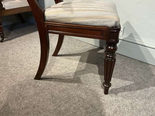 Set of six William IV dining chairs
