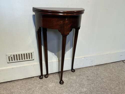 Antique demi lune tea  table